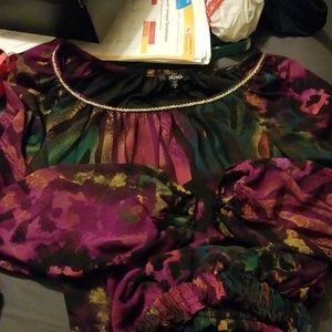 Used XoXo long sleeve sheer blouse